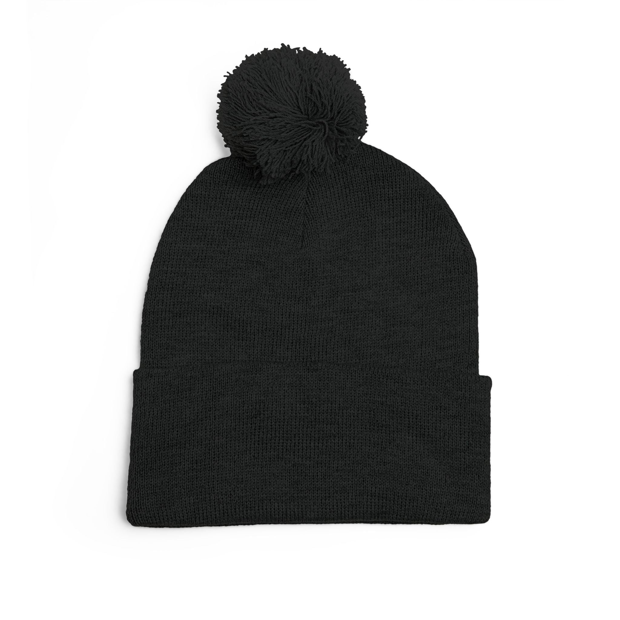 Prayer Warrior Pom-Pom Knit Cap — Embroidered Beanie Hat