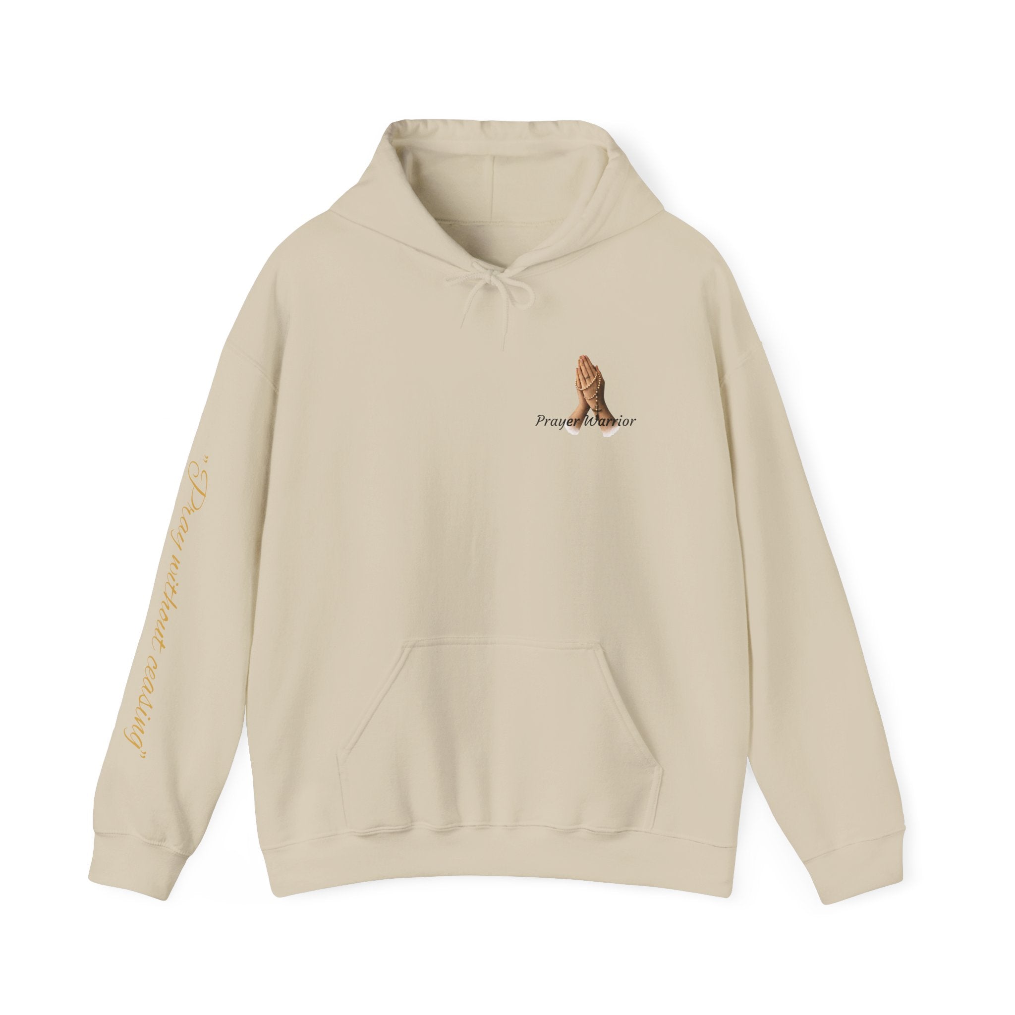 Prayer Warrior Hoodie — Praying Hands Religious Christian Sweatshirt