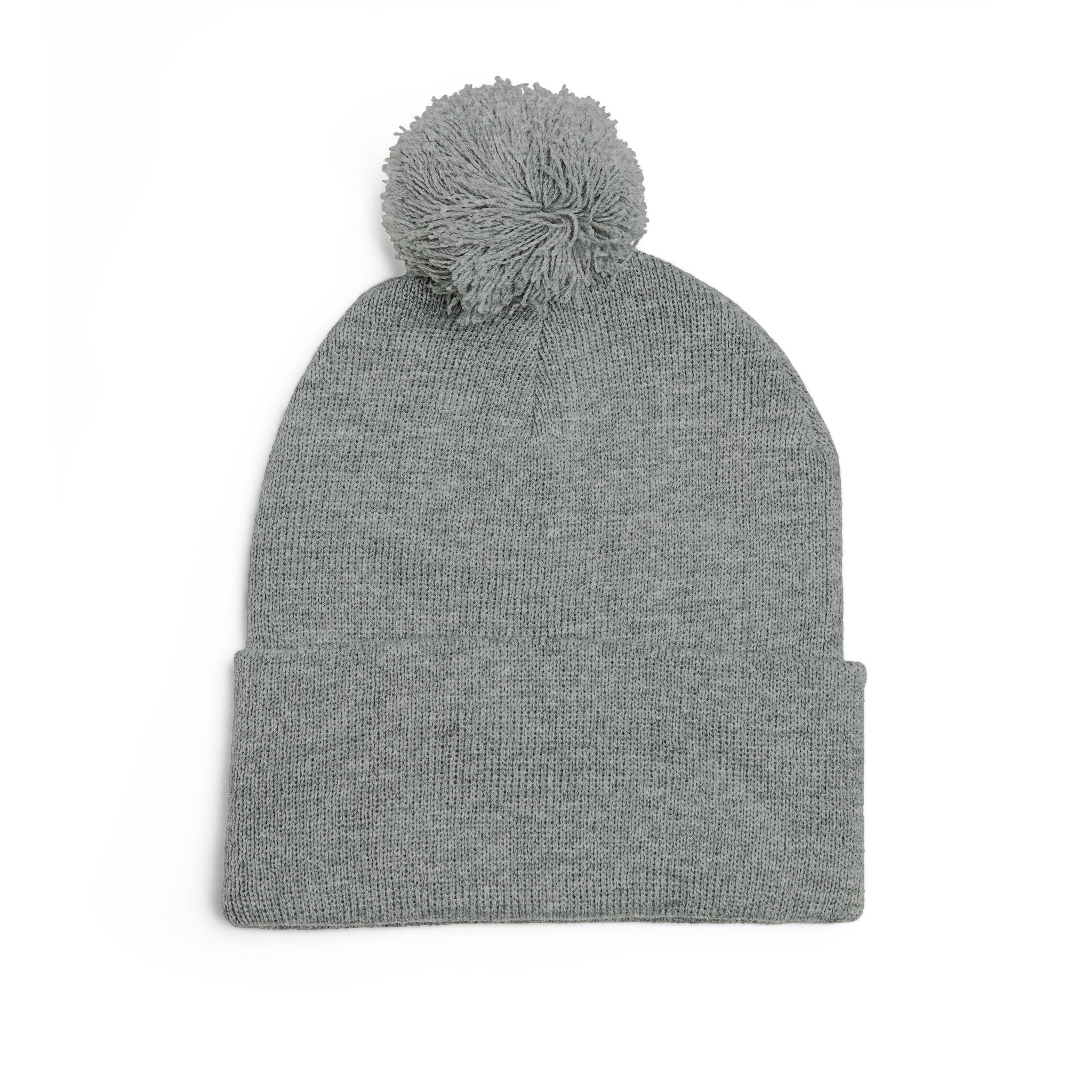 Prayer Warrior Pom-Pom Knit Cap — Embroidered Beanie Hat