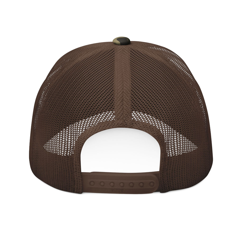 Camo Trucker Hat — "Isaiah 40:31 Woman" Embroidered Cap