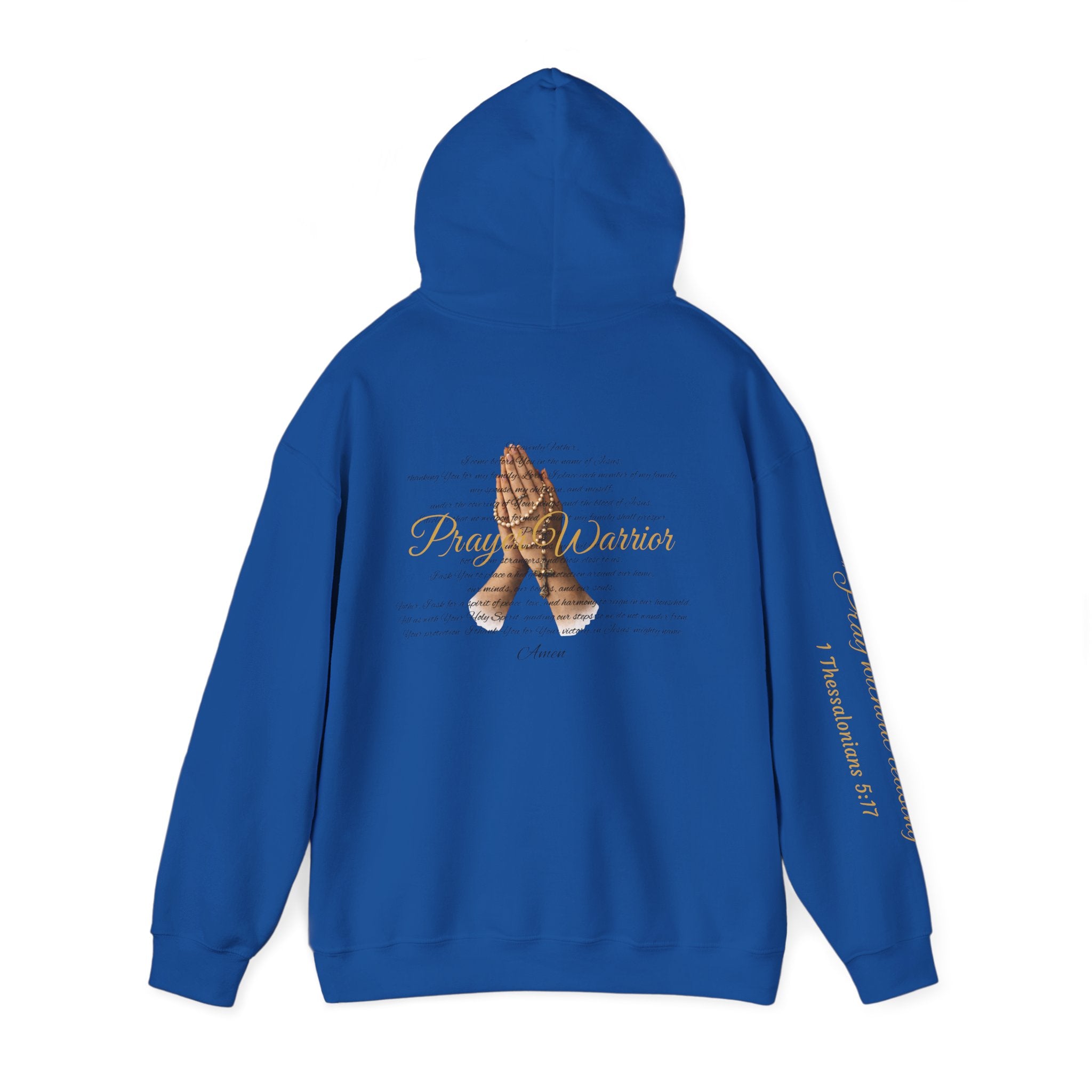 Prayer Warrior Hoodie — Praying Hands Religious Christian Sweatshirt