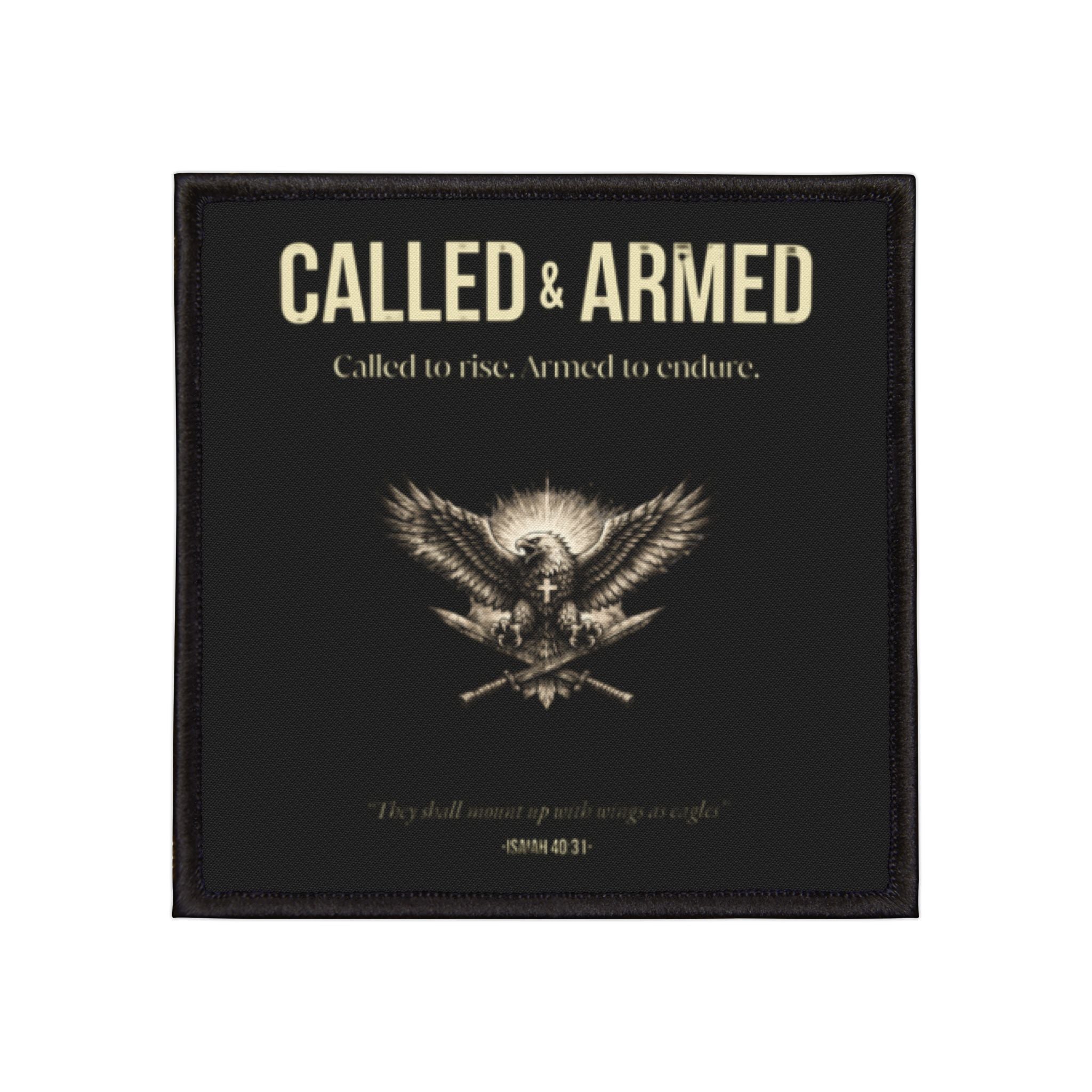 Called & Armed Eagle Iron-On Patch